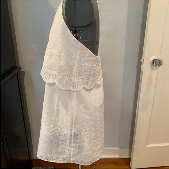 Cami NYC The Ashley Popover Eyelet Mini Dress in White - Size Small - Picture 5 of 8